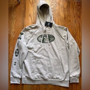 Under Armour Light Gray Hoodie with Black Accents